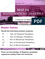 Mat111 Complex