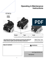 Operating & Maintenance Instructions: Model Series Covered in This Manual 90000 100000