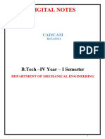 Cad Cam Notes