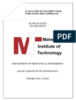 Study and Analysis of Machine Tool Structure Using RSM Approach