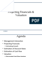 Projecting Financials & Valuations