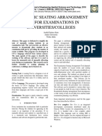 Automatic Seating Arrangement Tool For Examinations in Universities/Colleges