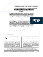 Re-Refining of Waste Lubricating Oil by PDF