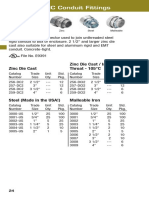 Compression Connectors: Zinc Die Cast Zinc Die Cast / Insulated Throat - 105°C