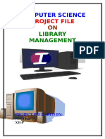 Computer Science: Project File