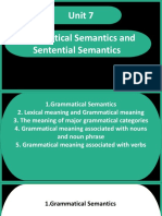 Semantics Unit 7