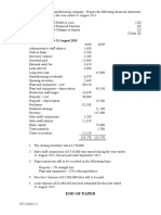 Solution of Trial Balance Problem - Exam MEM-3 PDF