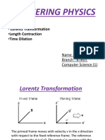 Lorentz Transformation