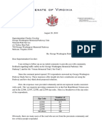 Senator Scott Surovell's Second Public Comment To GW Parkway Traffic Safety Study