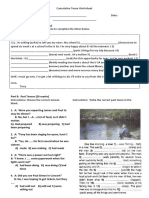 Cumulative Tense Test Advanced