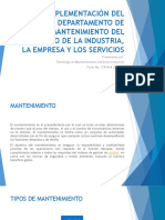 Inducción Departamento de Mantenimiento