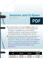 Seasons and Eclipses