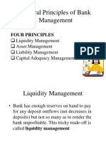 Liquidity Management in Bank Management Principles