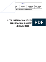 Instalacion de Equipo de Perforacion Diamantina (DIAMEC 262)