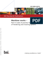 BS 6349-4 2014 Maritime Works Code For Design of Fendering and Mooring Systems