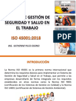 ISO 45001 2018, Sistema de Gestión de SST - 2da Sesión