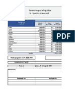 Nomina en Excel