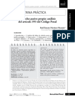 Delito de Cohecho Pasivo Propio - Raul Martinez Huaman - Revista Actualidad Penal - 2019