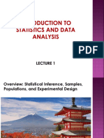 Lecture 1 Inferential Statistics