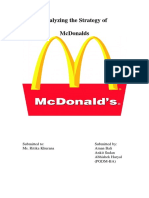 Analyzing The Strategy of McDonalds