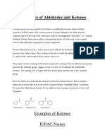 Nomenclature of Aldehydes and Ketones