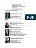 Presidentes de Mexico