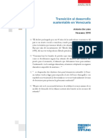 Transicion Al Desarrollo Sustentable en Venezuela