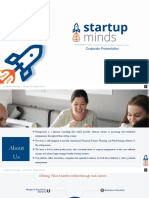 Startupminds - Fund Raising and Business Consulting Pitch