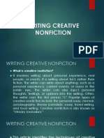 Writing Creative Nonfiction