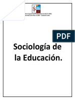 Sociología de La Educación - Teoría y Trabajos Prácticos