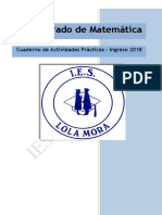 Matematica Cuadernillo Ingreso 2018 IES Lola Mora