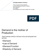 Unit III - Demand Analysis