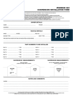 Ironman Suspension Installation Form