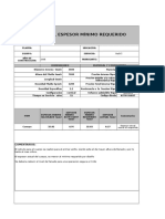 Calculo Espesor Minimo Tks Fibra de Vidrio