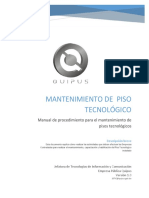 00 - Manual Procedimiento Mantenimiento