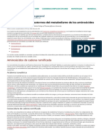 Introducción A Los Trastornos Del Metabolismo de Los Aminoácidos - Salud Infantil - Manual MSD Versión para Público General PDF