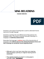 Meaning Relations (English Semantics) PDF