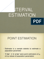 Interval Estimation