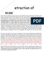 The Retraction of Rizal