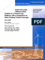 Model Development and Loads Analysis of An Offshore Wind Turbine On A Tension Leg Platform, With A Comparison To Other Floating Turbine Concepts