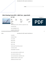 120m Floating Crane 2010 - 4000 Tons - Japan Built - Horizon Ship Brokers, Inc