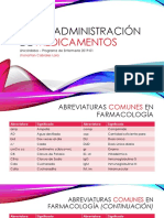 Vias y Administración de Medicamentos