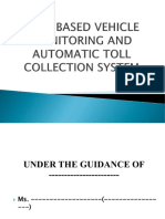 Rfid Based Vehicle Monitoring and Toll Collection System