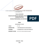 Actividad #15 - Sociedad Civil - Contabilidad de Sociedades I