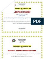 Certificate of Appreciation