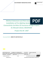 MS For Installation of FF Pipes Fittings