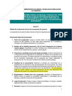 Anexo 2. Detalle Del Componente Tecnico de La Propuesta de Proyecto