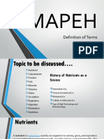 MAPEH REPORT Definition of Terms