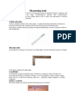 Measuring Tools: Steel Ruler