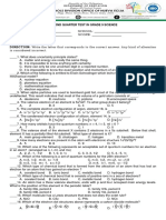 Second Quarter Test With Answer in Grade 9 Science